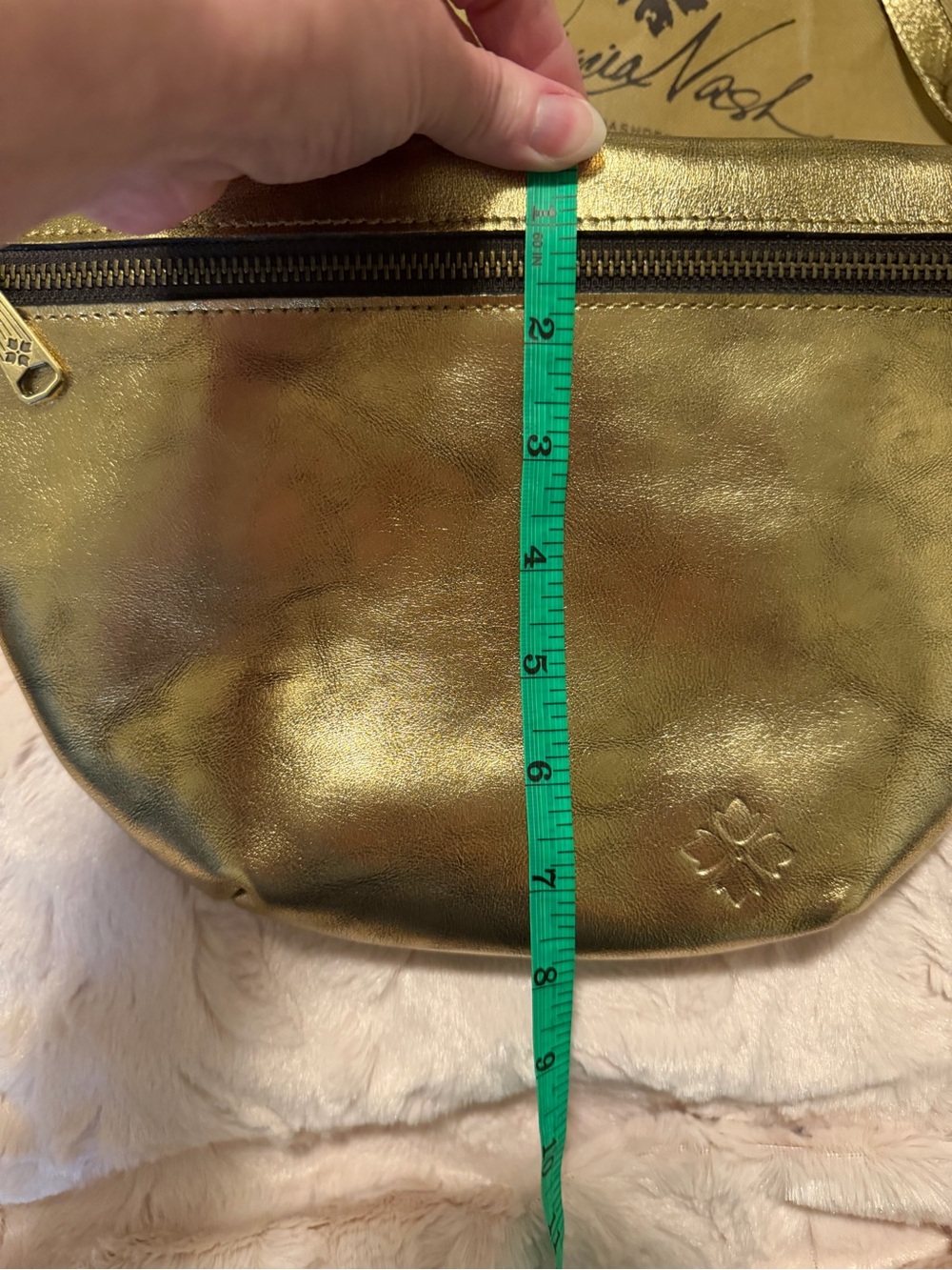 Patricia Nash Metallic Gold Crossbody/Belt Bag - Picture 5 of 7